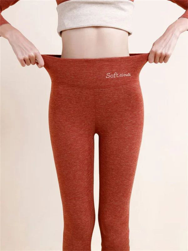 Women's Outer High Waist Hip Lift Leggings Fleece-lined