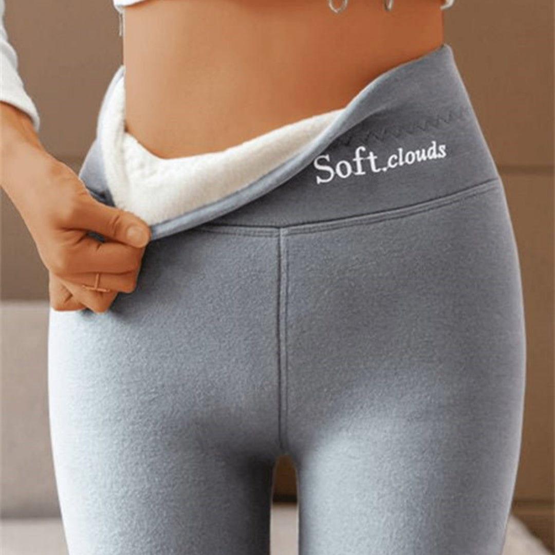 Women's Outer High Waist Hip Lift Leggings Fleece-lined