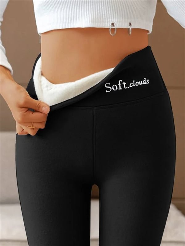 Women's Outer High Waist Hip Lift Leggings Fleece-lined