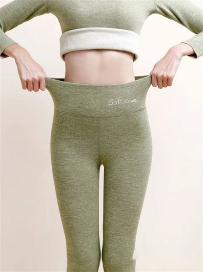 Women's Outer High Waist Hip Lift Leggings Fleece-lined